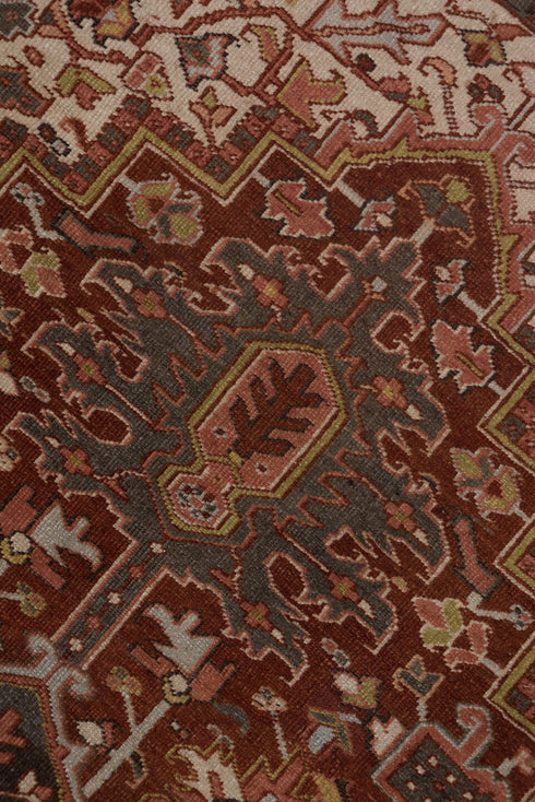 Antique Heriz Area Rug (8' x 11')